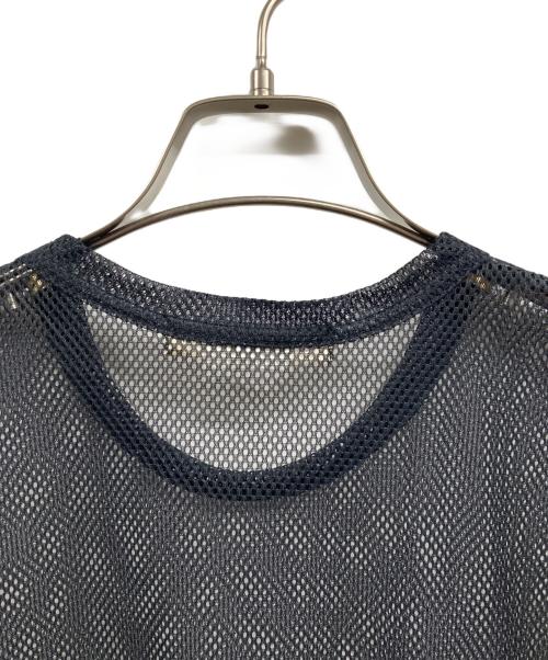 COMME des GARCONS（コムデギャルソン）COMME des GARCONS (コムデギャルソン) メッシュ ペプラム Tシャツ ブラック サイズ:Mの古着・服飾アイテム