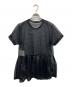 COMME des GARCONS (コムデギャルソン) メッシュ ペプラム Tシャツ ブラック サイズ:M：10000円