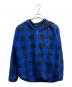 stussy（ステューシー）の古着「ブロックチェックジップパーカー」｜ブルー