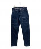 Tenderテンダー）の古着「130 RINSE TAPERED JEANS」｜インディゴ