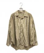 AiEエーアイイー）の古着「Painter Shirt Multi Pattern Striped Cloth」｜ベージュ