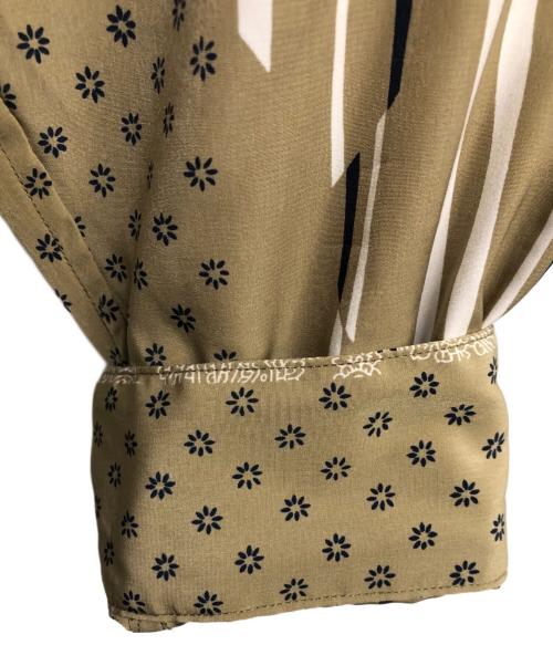 AiE（エーアイイー）AiE (エーアイイー) Painter Shirt Multi Pattern Striped Cloth ベージュ サイズ:Lの古着・服飾アイテム