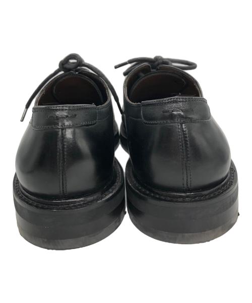 Salvatore Ferragamo（サルヴァトーレ フェラガモ）Salvatore Ferragamo (サルヴァトーレ フェラガモ) シボ革 プレーントゥシューズ ブラック サイズ:8の古着・服飾アイテム