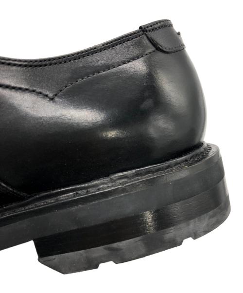 Salvatore Ferragamo（サルヴァトーレ フェラガモ）Salvatore Ferragamo (サルヴァトーレ フェラガモ) シボ革 プレーントゥシューズ ブラック サイズ:8の古着・服飾アイテム