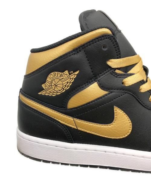 NIKE（ナイキ）NIKE (ナイキ) AIR JORDAN 1 MID ハイカットスニーカー ブラック サイズ:US10.5の古着・服飾アイテム