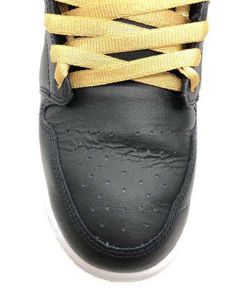 NIKE（ナイキ）NIKE (ナイキ) AIR JORDAN 1 MID ハイカットスニーカー ブラック サイズ:US10.5の古着・服飾アイテム