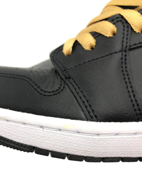 NIKE（ナイキ）NIKE (ナイキ) AIR JORDAN 1 MID ハイカットスニーカー ブラック サイズ:US10.5の古着・服飾アイテム