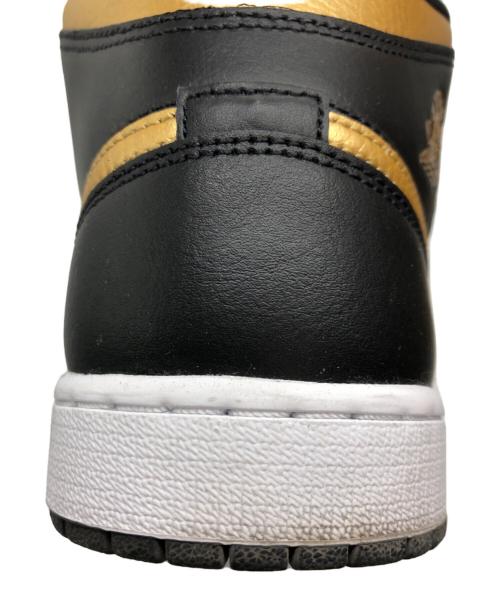 NIKE（ナイキ）NIKE (ナイキ) AIR JORDAN 1 MID ハイカットスニーカー ブラック サイズ:US10.5の古着・服飾アイテム