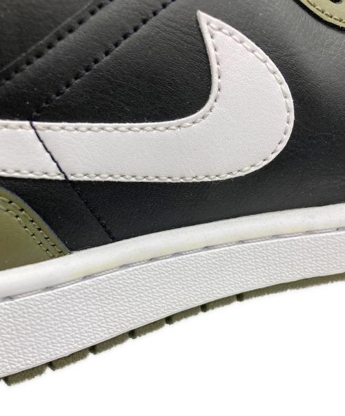 NIKE（ナイキ）NIKE (ナイキ) AIR JORDAN 1 MID ハイカットスニーカー カーキ サイズ:28.5の古着・服飾アイテム