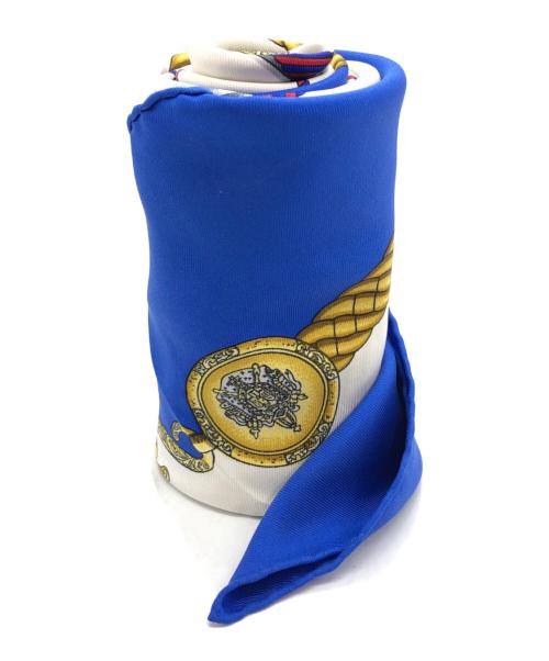 HERMES（エルメス）HERMES (エルメス) シルクスカーフ ブルーの古着・服飾アイテム