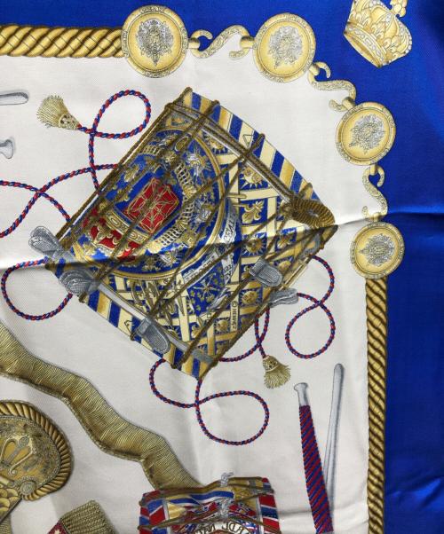 HERMES（エルメス）HERMES (エルメス) シルクスカーフ ブルーの古着・服飾アイテム