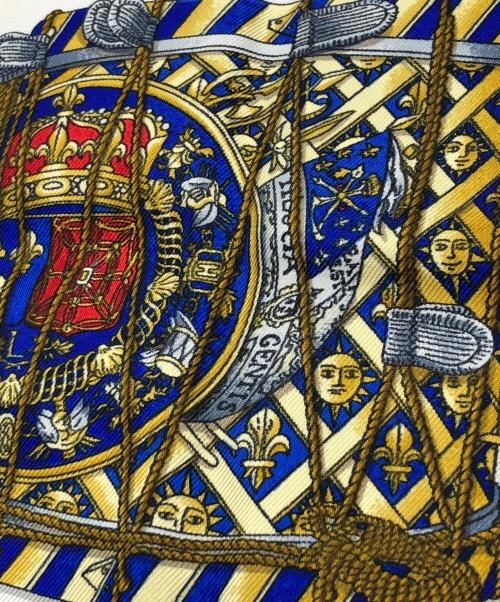 HERMES（エルメス）HERMES (エルメス) シルクスカーフ ブルーの古着・服飾アイテム