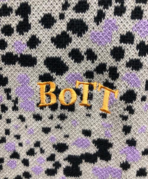 BoTT（ボット）BoTT (ボット) 総柄レオパードニット ベージュ サイズ:XLの古着・服飾アイテム