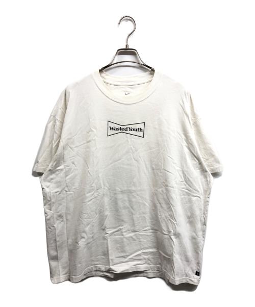 NIKE SB（ナイキエスビー）NIKE SB (ナイキエスビー) WASTED YOUTH (ウェイステッドユース) Logo Tee ホワイト サイズ:XLの古着・服飾アイテム