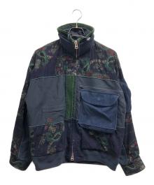 sacai（サカイ）の古着「FLORAL BLOUSON」｜ネイビー
