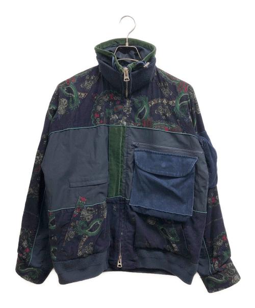 sacai（サカイ）sacai (サカイ) FLORAL BLOUSON ネイビー サイズ:1の古着・服飾アイテム