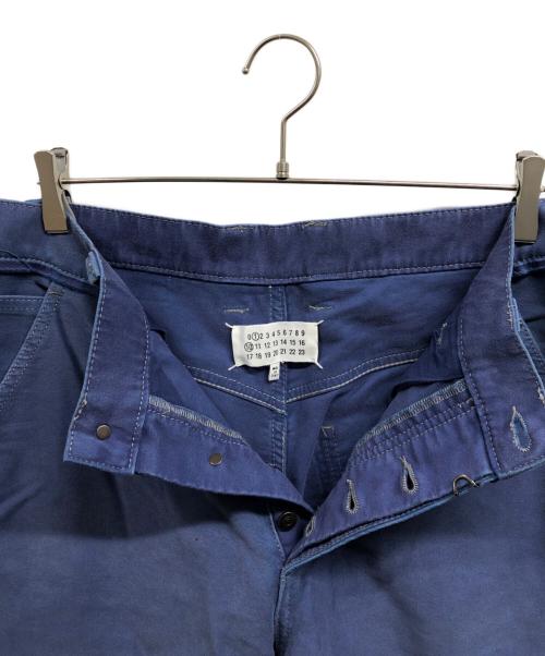 Maison Margiela（メゾンマルジェラ）Maison Margiela (メゾンマルジェラ) カットデザインモールスキンパンツ ネイビー サイズ:W30の古着・服飾アイテム