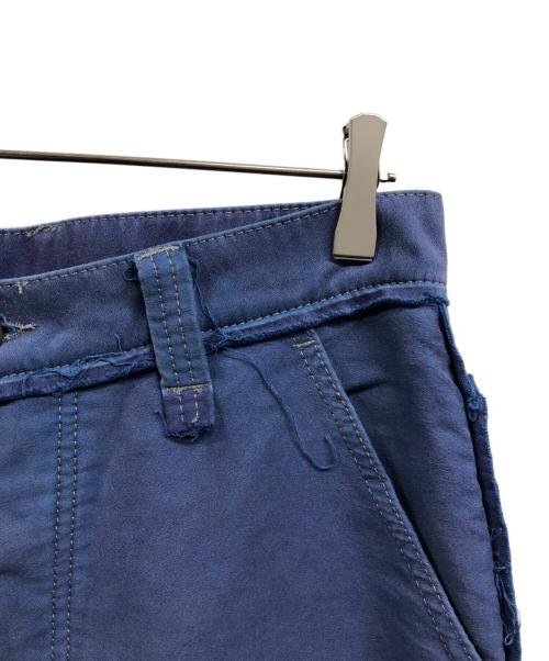 Maison Margiela（メゾンマルジェラ）Maison Margiela (メゾンマルジェラ) カットデザインモールスキンパンツ ネイビー サイズ:W30の古着・服飾アイテム