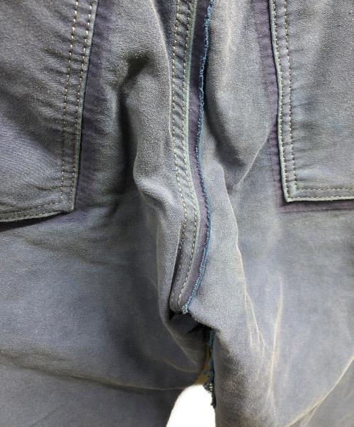 Maison Margiela（メゾンマルジェラ）Maison Margiela (メゾンマルジェラ) カットデザインモールスキンパンツ ネイビー サイズ:W30の古着・服飾アイテム