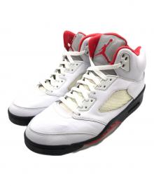 NIKE（ナイキ）の古着「Air Jordan 5 Retro "Fire Red"」｜ホワイト