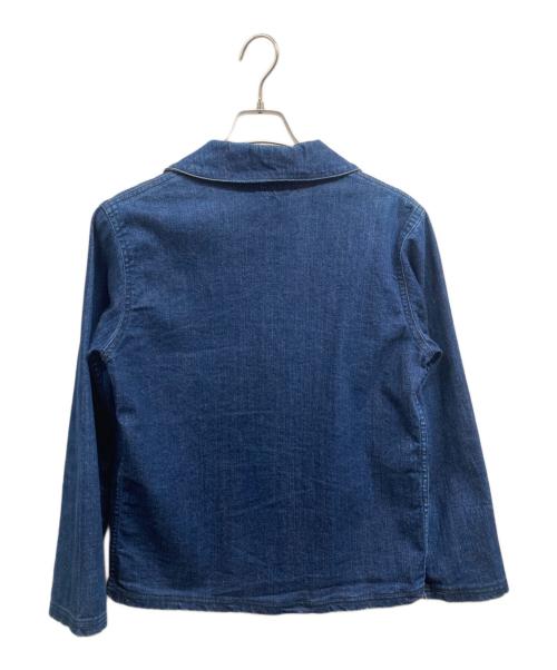 BLUE BLUE（ブルーブルー）BLUE BLUE (ブルーブルー) USネイビーショールカラーカバーオール インディゴの古着・服飾アイテム