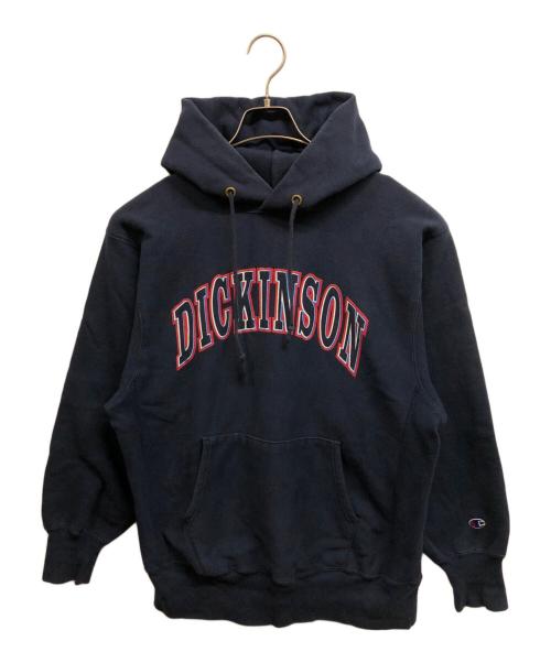 Champion（チャンピオン）Champion (チャンピオン) 90ｓカレッジロゴリバースウィーブパーカー ネイビー サイズ:XLの古着・服飾アイテム