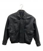 ZEE TRUSTジートラスト）の古着「レザージャケット」｜ブラック