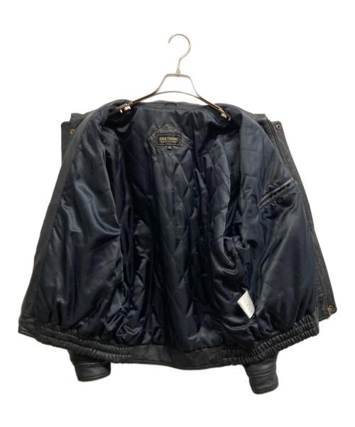 ZEE TRUST（ジートラスト）ZEE TRUST (ジートラスト) レザージャケット ブラック サイズ:Mの古着・服飾アイテム