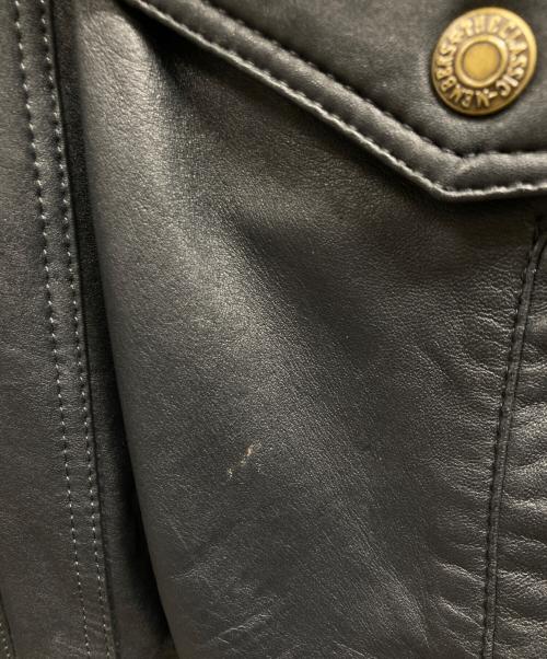 ZEE TRUST（ジートラスト）ZEE TRUST (ジートラスト) レザージャケット ブラック サイズ:Mの古着・服飾アイテム