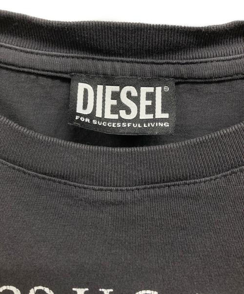 DIESEL（ディーゼル）DIESEL (ディーゼル) プリントTシャツ グレー サイズ:Lの古着・服飾アイテム