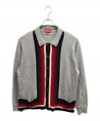 SUPREMEシュプリーム）の古着「19ss Corner Stripe Polo」｜グレー
