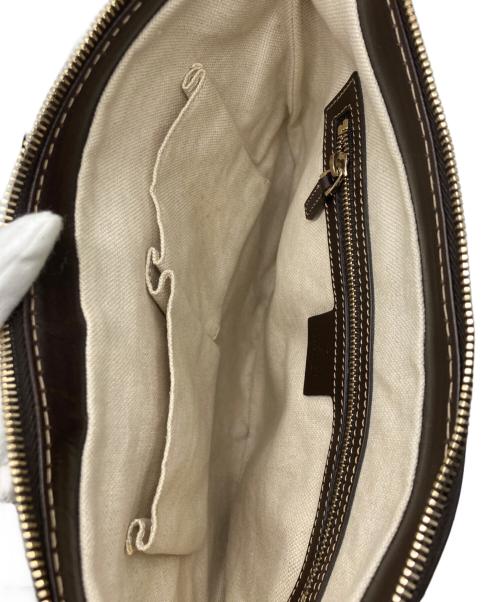 GUCCI（グッチ）GUCCI (グッチ) ラブリーハートGGショルダーバッグ ブラウンの古着・服飾アイテム