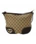 GUCCI（グッチ）の古着「ラブリーハートGGショルダーバッグ」｜ブラウン