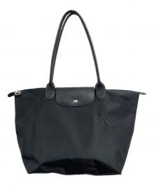 LONGCHAMP（ロンシャン）の古着「折り畳みトートバッグ」｜ブラック