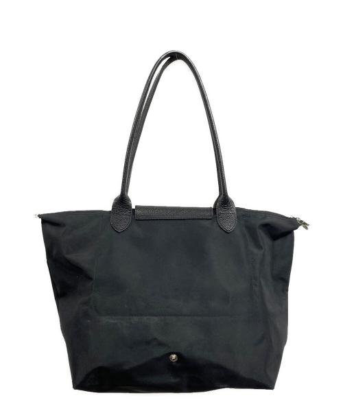 LONGCHAMP（ロンシャン）LONGCHAMP (ロンシャン) 折り畳みトートバッグ ブラックの古着・服飾アイテム