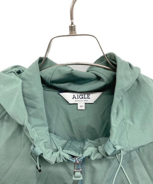 AIGLE（エーグル）AIGLE (エーグル) ストレッチ パーカジャケット グリーン サイズ:40の古着・服飾アイテム