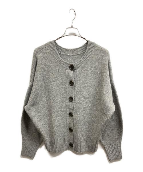 journal standard L'essage（ジャーナルスタンダード レサージュ）journal standard L'essage (ジャーナルスタンダード レサージュ) TWINKLE クルーネックカーディガン/journal standard L'essage グレー サイズ:FREEの古着・服飾アイテム