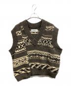 JOHN MASON SMITHジョンメイソンスミス）の古着「3G CANADIAN KNIT V VEST/JOHN MASON SMITHニット」｜ブラウン