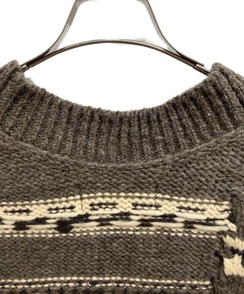 JOHN MASON SMITH（ジョンメイソンスミス）JOHN MASON SMITH (ジョンメイソンスミス) 3G CANADIAN KNIT V VEST/JOHN MASON SMITHニット ブラウン サイズ:Sの古着・服飾アイテム