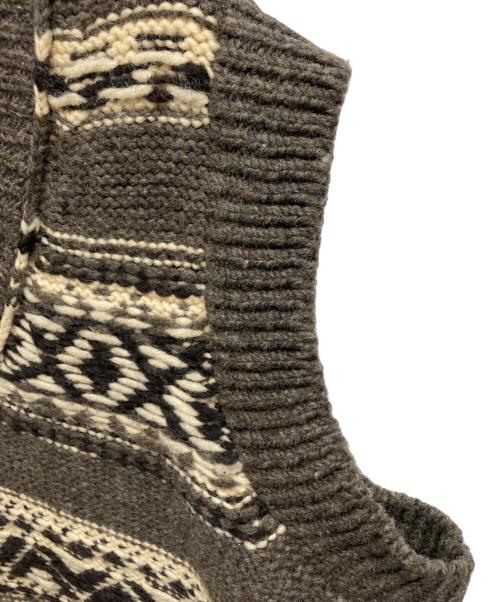 JOHN MASON SMITH（ジョンメイソンスミス）JOHN MASON SMITH (ジョンメイソンスミス) 3G CANADIAN KNIT V VEST/JOHN MASON SMITHニット ブラウン サイズ:Sの古着・服飾アイテム