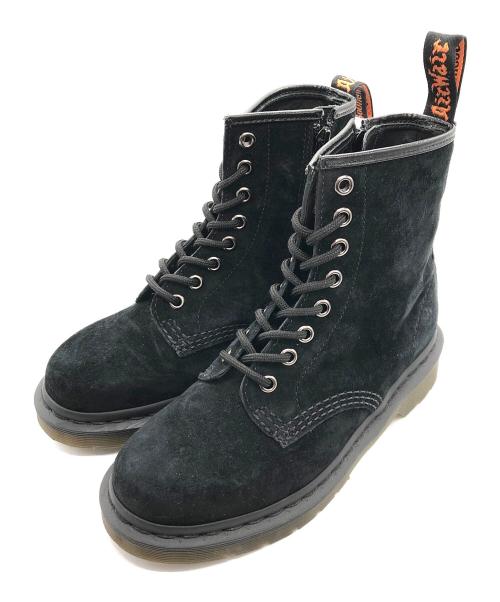 Dr.Martens（ドクターマーチン）Dr.Martens (ドクターマーチン) BEAMS (ビームス) 別注8ホールスウェードブーツ ブラック サイズ:UK4の古着・服飾アイテム