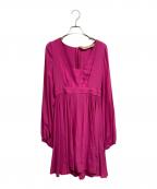 N°21ヌメロヴェントゥーノ）の古着「ブラウスワンピース」｜ショッキングピンク