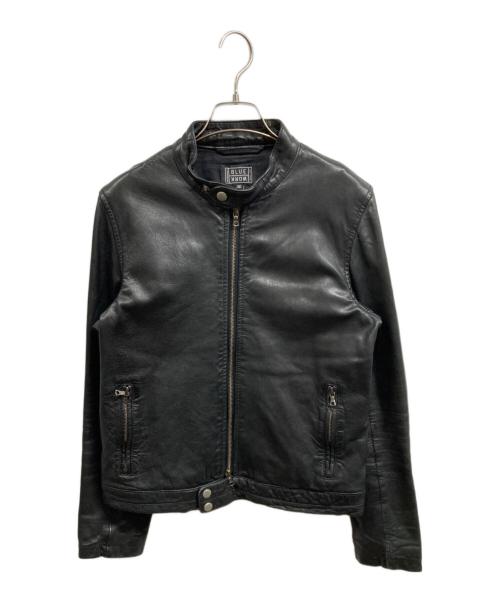 BLUE WORK（ブルーワーク）BLUE WORK (ブルーワーク) レザージャケット ブラック サイズ:XSの古着・服飾アイテム