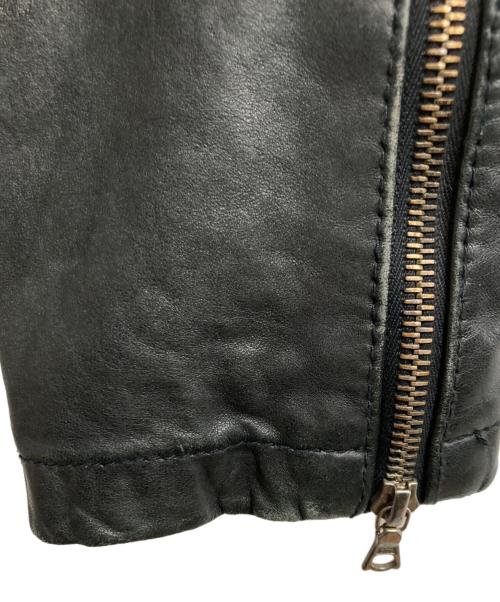 BLUE WORK（ブルーワーク）BLUE WORK (ブルーワーク) レザージャケット ブラック サイズ:XSの古着・服飾アイテム