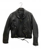 Hysteric Glamourヒステリックグラマー）の古着「カウレザージャケット」｜ブラック