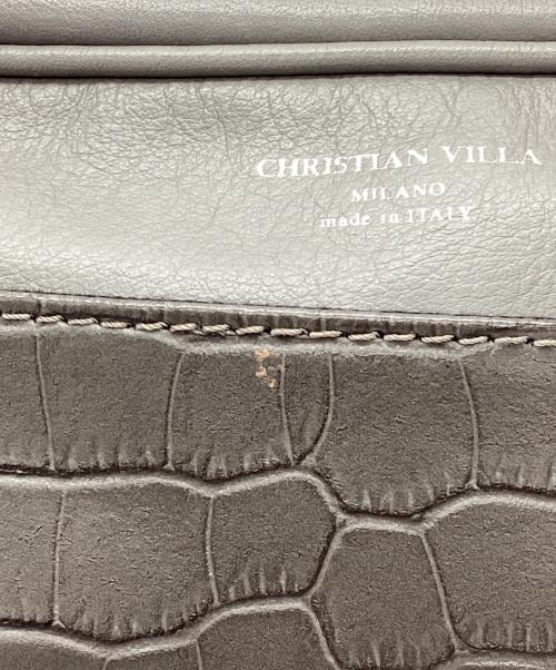 CHRISTIAN VILLA（クリスチャンヴィラ）CHRISTIAN VILLA (クリスチャンヴィラ) ショルダーバッグ グレーの古着・服飾アイテム