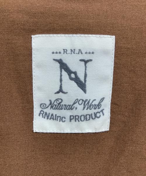 RNA（アールエヌエー）RNA (アールエヌエー) レーヨンリネンコットンエンブロイダリーシャツ ブラウン サイズ:Mの古着・服飾アイテム