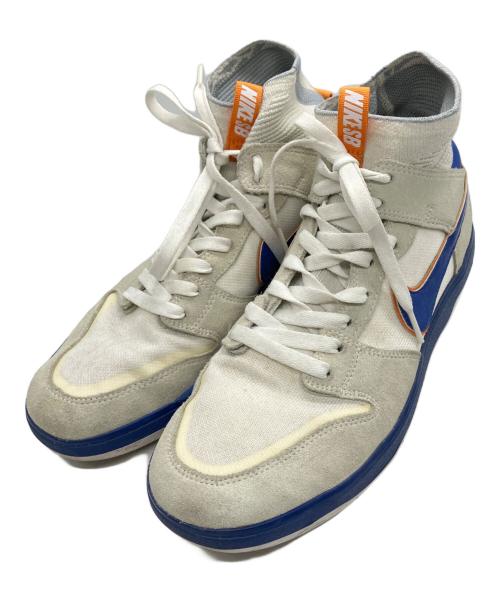 NIKE SB（ナイキエスビー）NIKE SB (ナイキエスビー) Medicom BE@RBRICK ZOOM DUNK HIGH ELITE/	Medicom BE@RBRICK/NIKE SB ベージュ×ブルー サイズ:28の古着・服飾アイテム