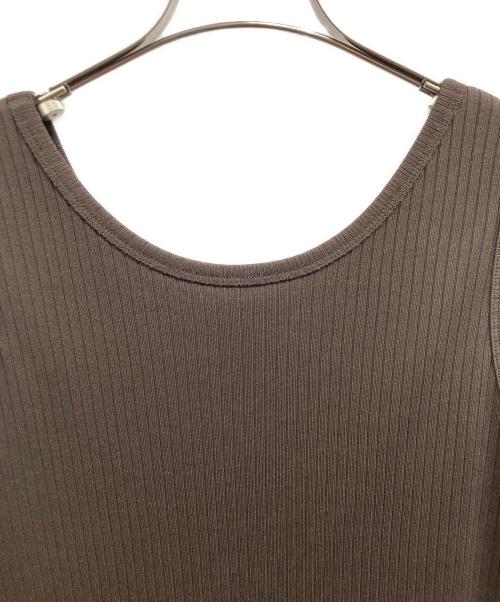 RIVE DROITE（リヴドロワ）RIVE DROITE (リヴドロワ) 2WAYリブタンクワンピース ブラウン サイズ:36の古着・服飾アイテム