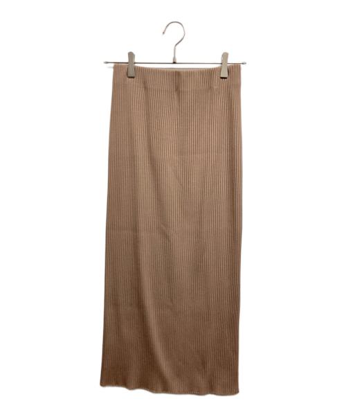 Noble（ノーブル）Noble (ノーブル) トタンテレコタイトスカート 16 ベージュ サイズ:36の古着・服飾アイテム